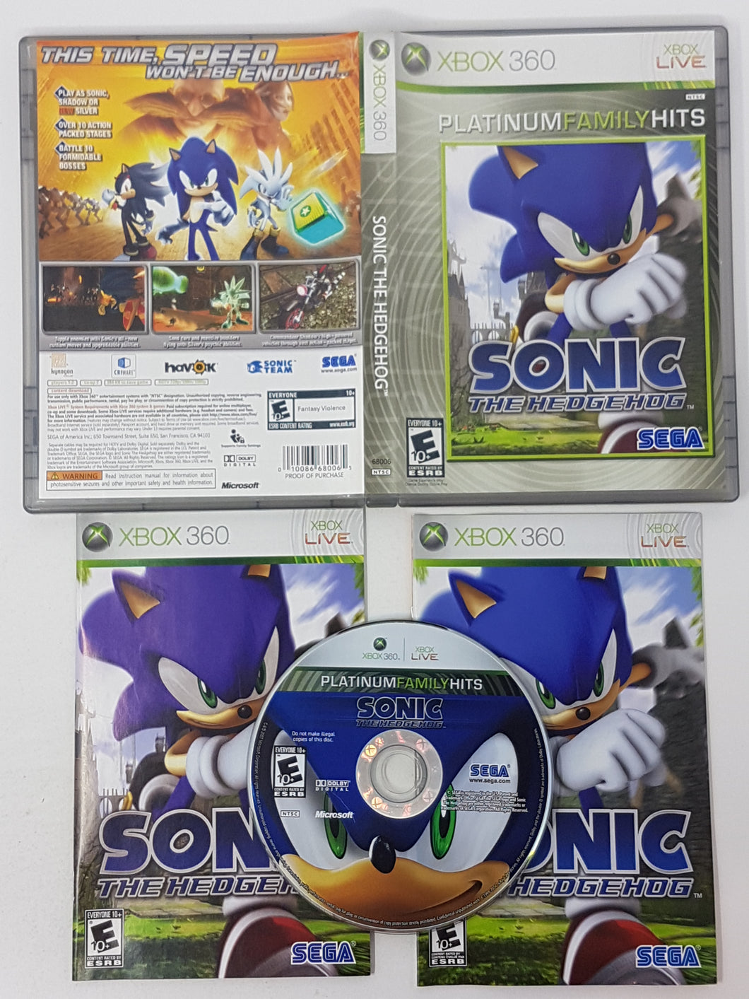Sonic the Hedgehog [Platinum Hits] [cib] - Microsoft Xbox 360