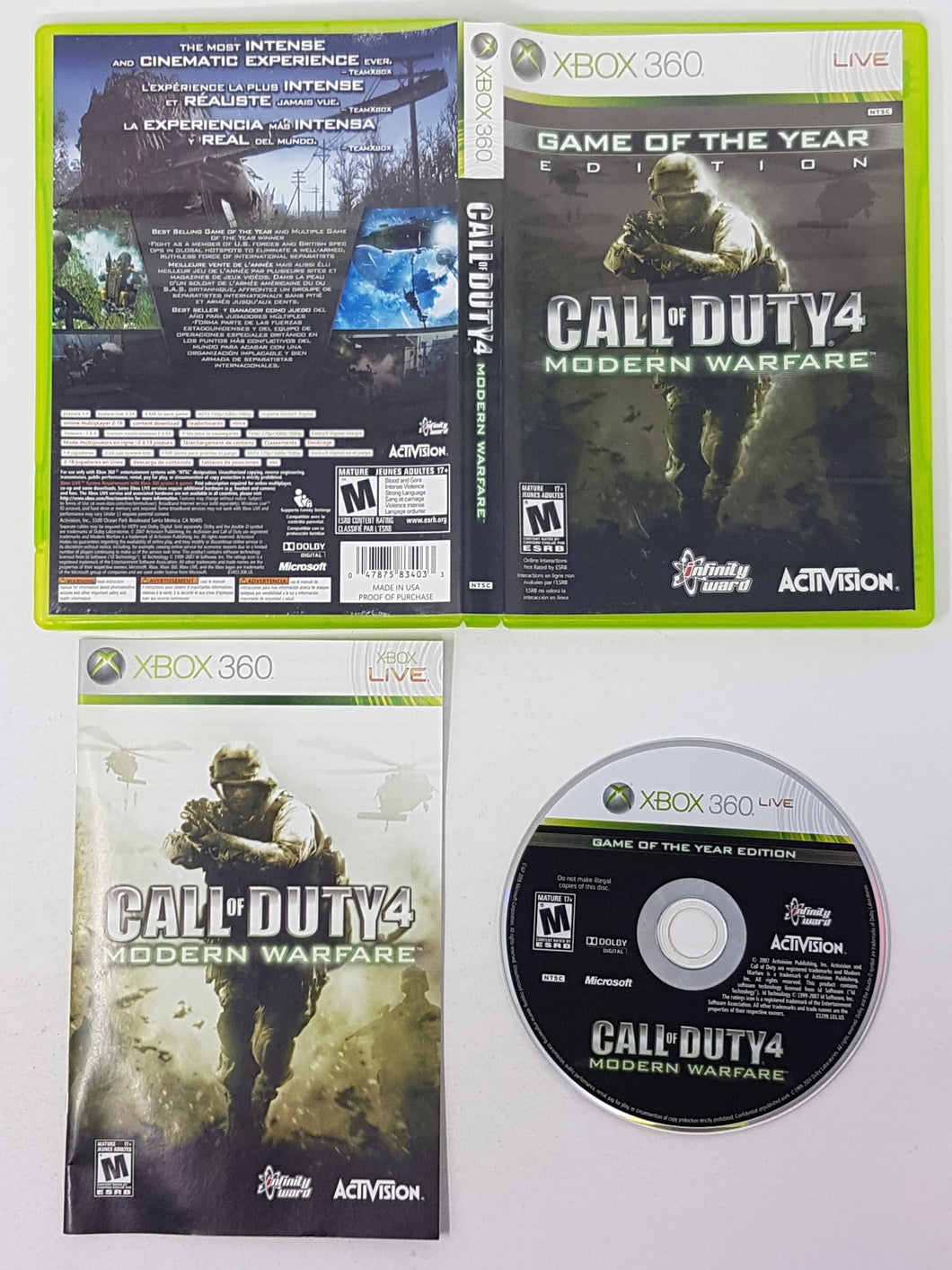 Call of Duty 4 Modern Warfare [Game of the Year] - Microsoft Xbox 360