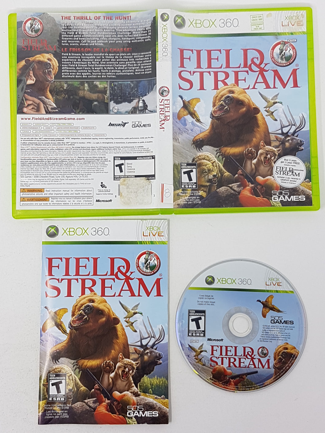 Field & Stream - Total Outdoorsman Challenge [cib] - Microsoft Xbox 360