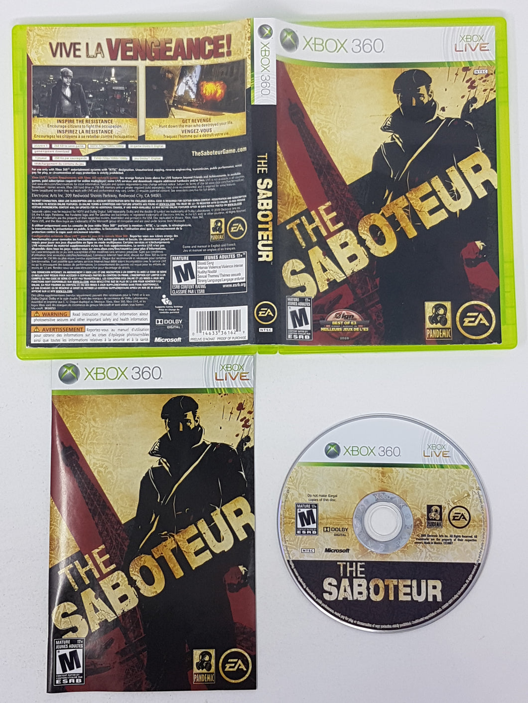 The Saboteur [cib] - Microsoft Xbox 360