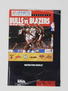 Bulls Vs Blazers and the NBA Playoffs [manuel] - Super Nintendo | SNES