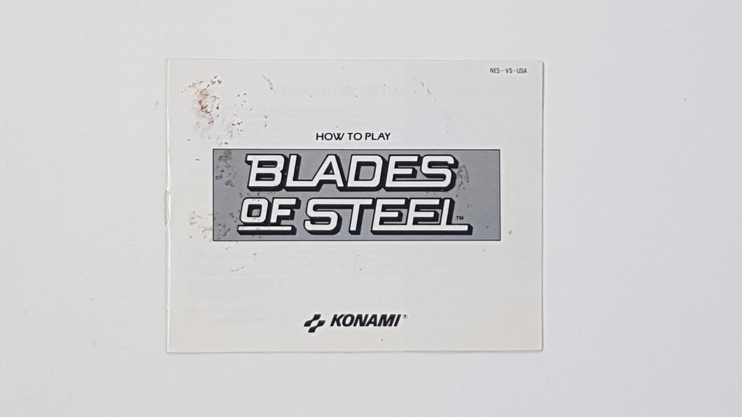 Blades of Steel [manuel] - Nintendo | NES