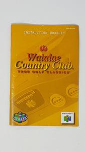 Waialae Country Club [manual] - Nintendo 64 | N64