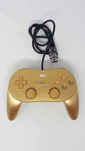 Gold Wii Classic Pro Controller - Nintendo Wii
