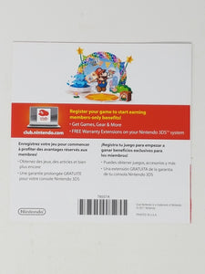 Club Nintendo Paper Mario Sticker Star [Insert] - Nintendo 3DS