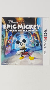 Epic Mickey - Power of Illusion [manual] French - Nintendo 3DS