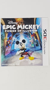 Epic Mickey - Power of Illusion [manual] - Nintendo 3DS