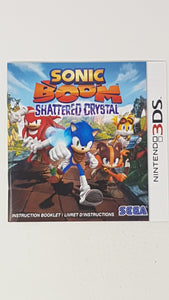 Sonic Boom - Shattered Crystal [manual] Bilingual - Nintendo 3DS