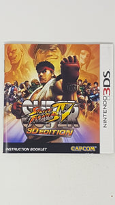 Super Street Fighter IV 3D Edition [manual] - Nintendo 3DS