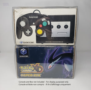 PROTECTEUR DE BOITE POUR CONSOLE NINTENDO GAMECUBE COQUE PLASTIQUE TRANSPARENT