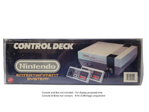 PROTECTEUR DE BOÎTE POUR NINTENDO NES CONSOLE CONTROL DECK OU CHALLENGE SET COFFRET EN PLASTIQUE TRANSPARENT