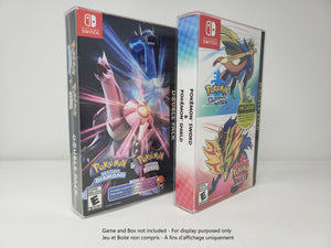 BOX PROTECTOR FOR NINTENDO SWITCH DUAL PACK GAME CLEAR PLASTIC CASE