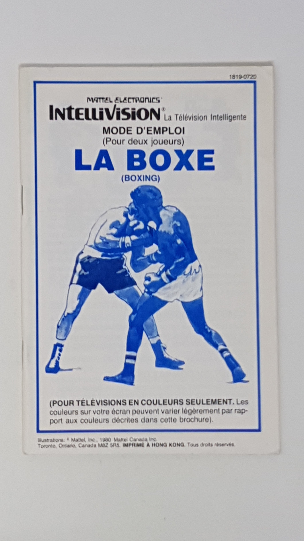 Boxing [Manuel] - Intellivision