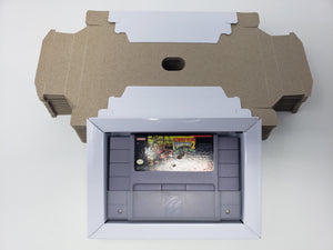 Cartouche Plateau en Carton pour Super Nintendo | Snes - Incrustation Intérieure