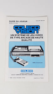 Coleco Vision Owners Manual Modèle 2400 Manuel d'instructions