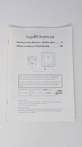 Console Instruction Manual - Sega Dreamcast