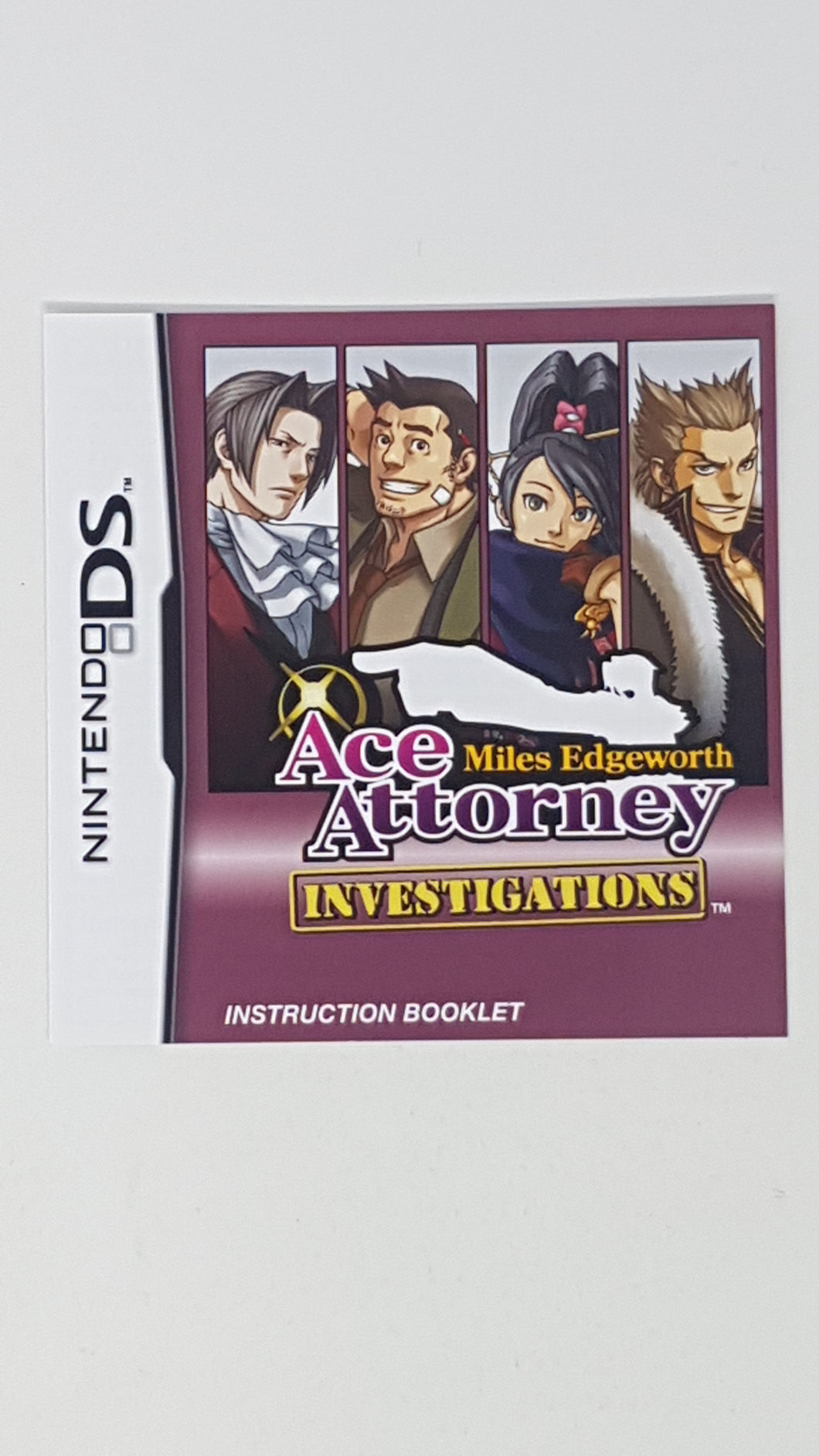 Ace Attorney Investigations - Miles Edgeworth [manual] - Nintendo DS