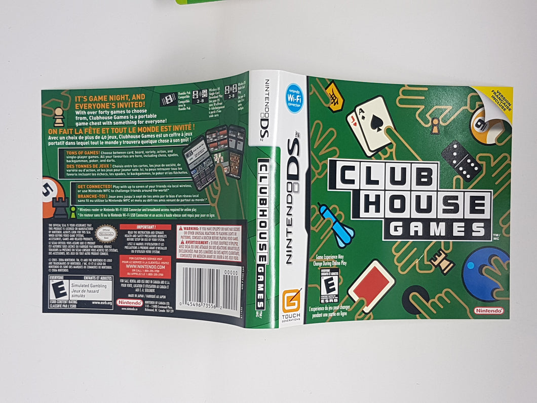 Club House Games [Cover art] - Nintendo DS