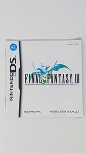 Final Fantasy III [manuel] - Nintendo DS