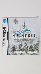 Final Fantasy III [manual] - Nintendo DS