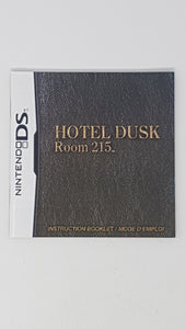 Hotel Dusk Room 215 [manual] Bilingual - Nintendo DS
