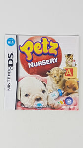 Petz - Nursery [manuel] - Nintendo DS