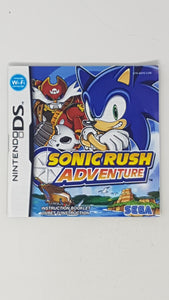 Sonic Rush Adventure [manual] Bilingual - Nintendo DS