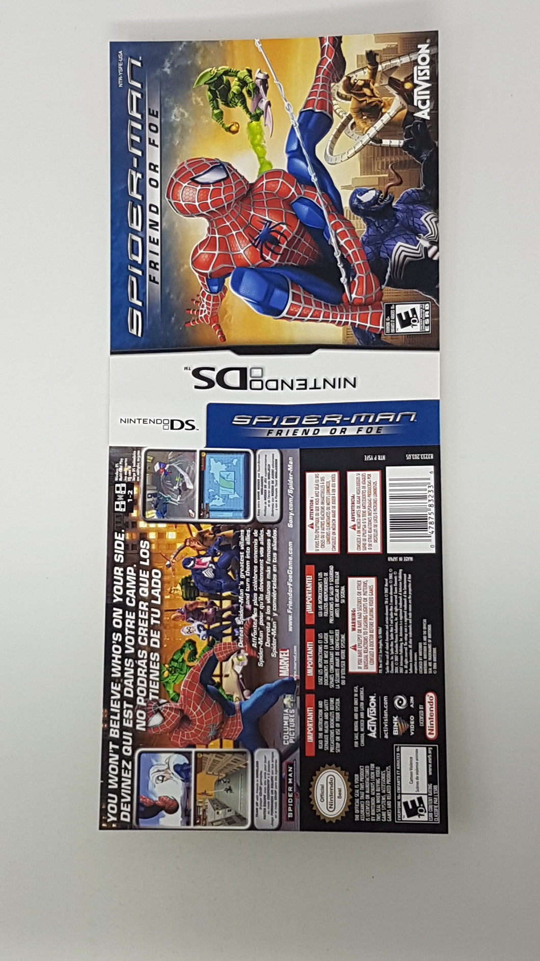 Spiderman Friend or Foe [Cover art] - Nintendo DS