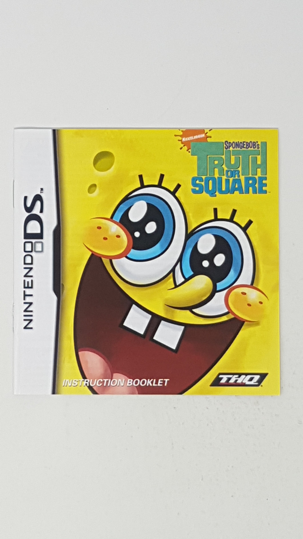 SpongeBob's Truth or Square [manuel] - Nintendo DS