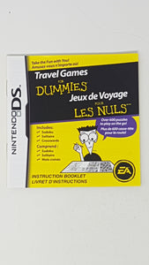 Travel Games For Dummies [manuel] - Nintendo DS