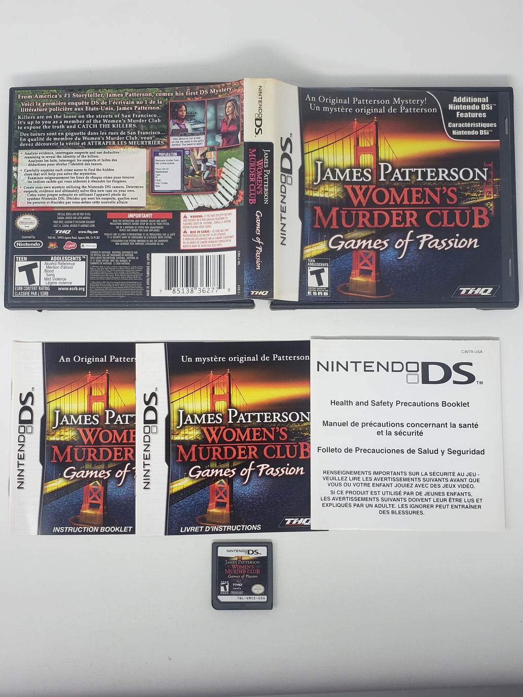 James Patterson's Women's Murder Club - Games of Passion - Nintendo DS