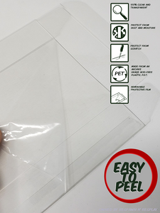 BOX PROTECTOR FOR VHS VIDEO HOME SYSTEM CLEAR PLASTIC CASE