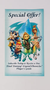 Final Fantasy Crystal Chronicles Insertion - Nintendo GameCube