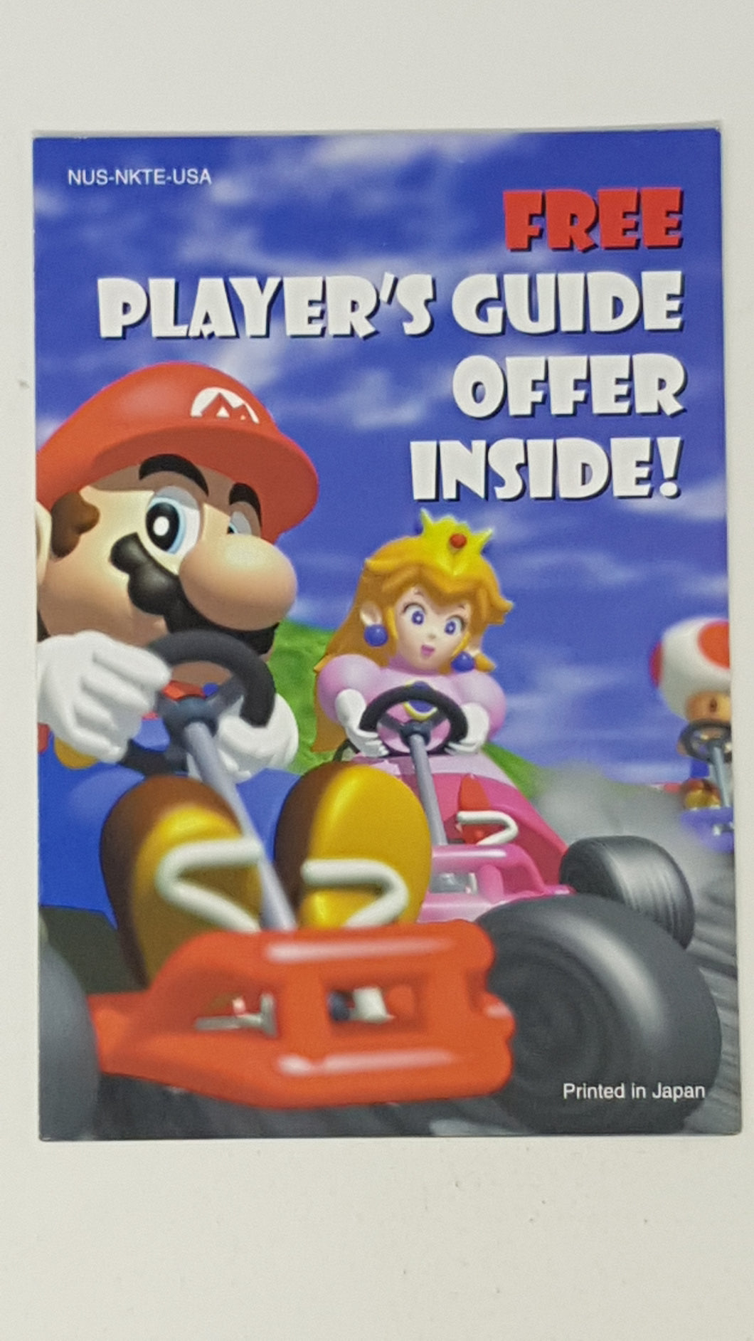 Free Players Guide Mario Kart Nintendo Power Insert - Nintendo 64 | N64