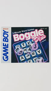 Boggle Plus [manuel] - Nintendo GameBoy