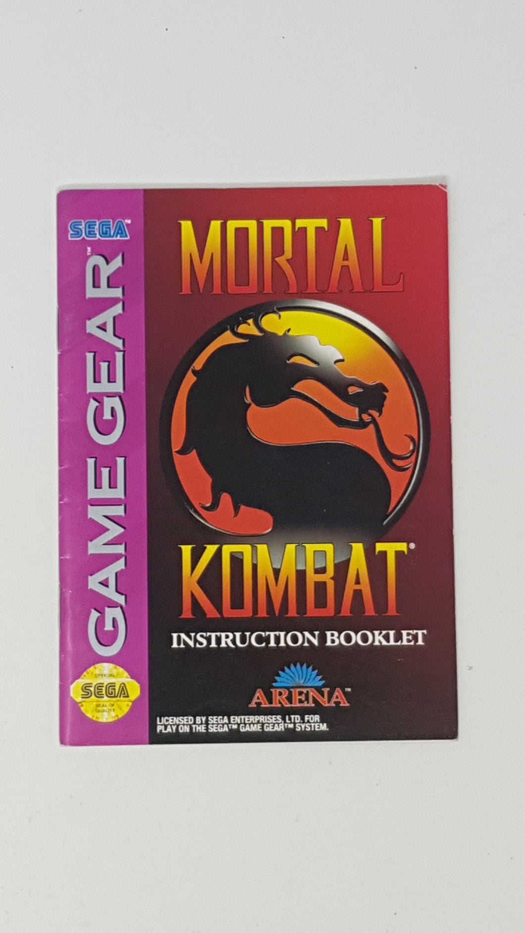 Mortal Kombat [manual] - Sega GameGear