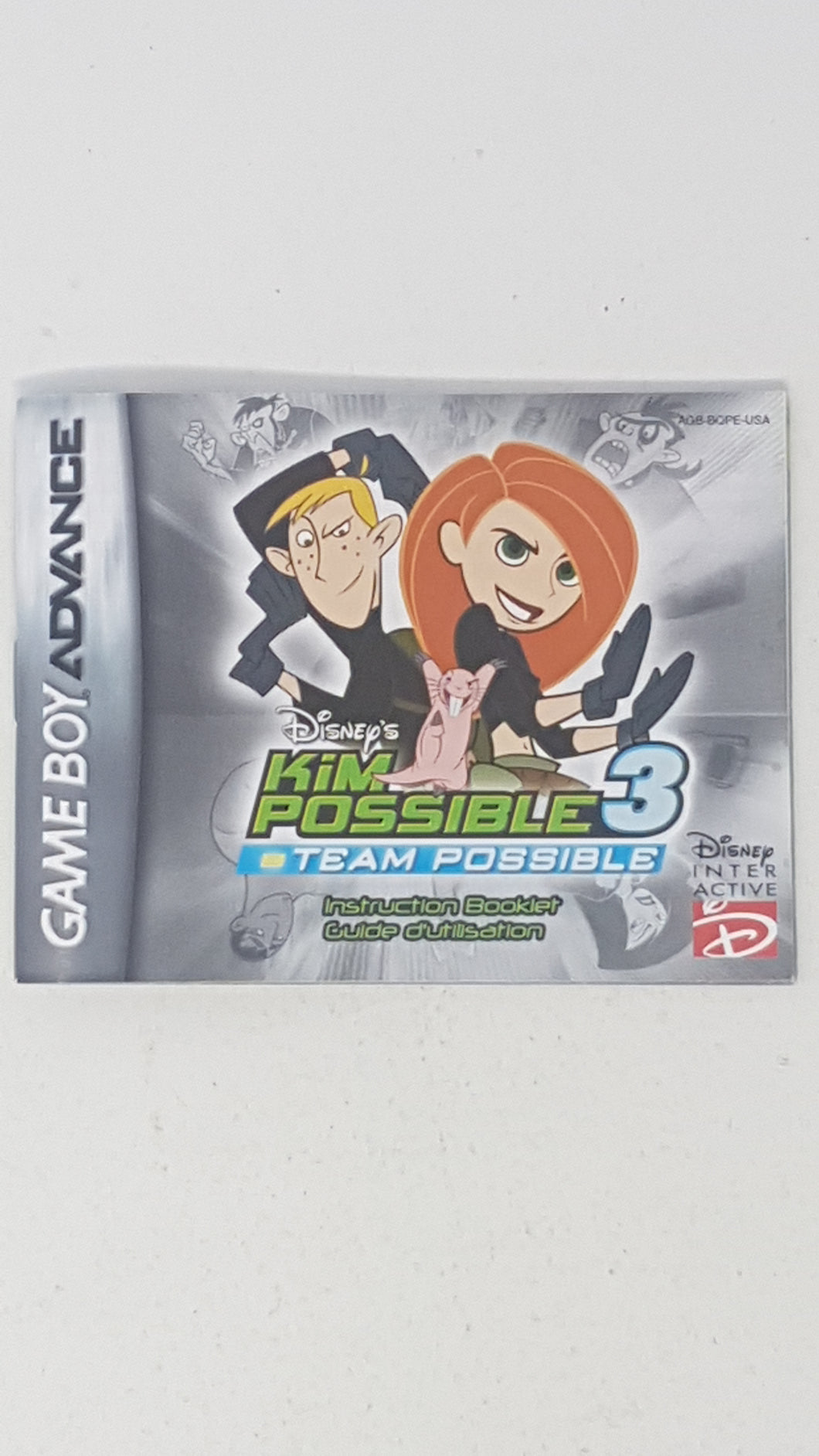 Kim Possible 3 Team Possible [manuel] Bilingue - Nintendo Gameboy Advance | GBA