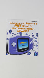 Nintendo Power Subscription [Insert] - Nintendo GameBoyAdvance