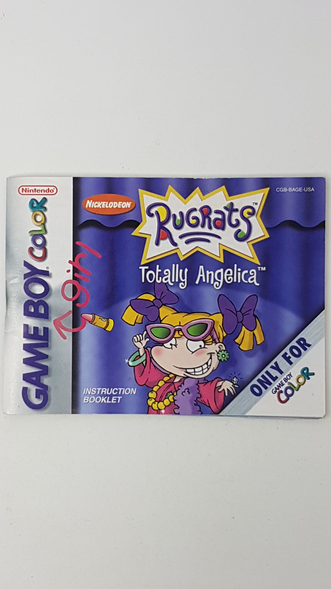 Rugrats Totally Angelica [manual] - Nintendo GameBoyColor