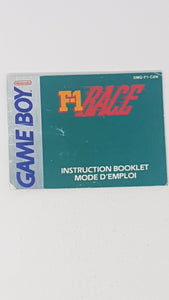 F1 Race [manuel] - Nintendo GameBoy