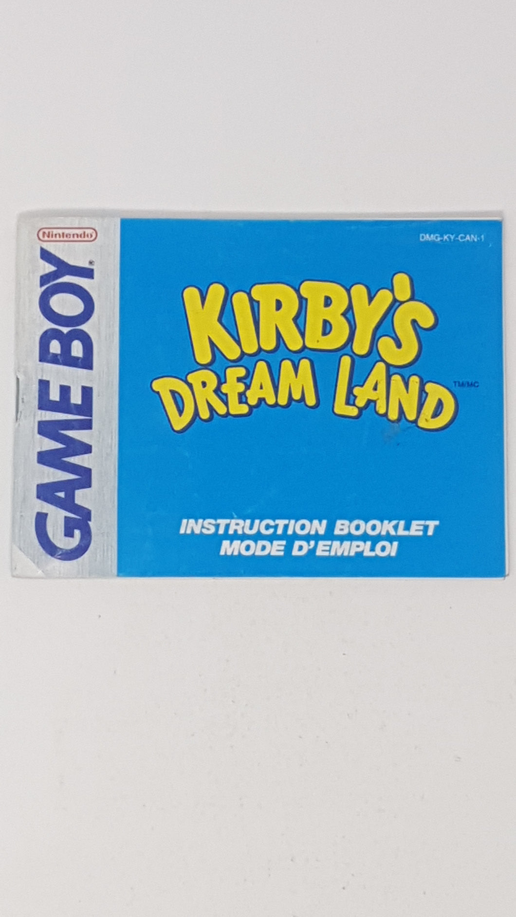 Kirby's Dream Land [manual] Bilingual - Nintendo GameBoy