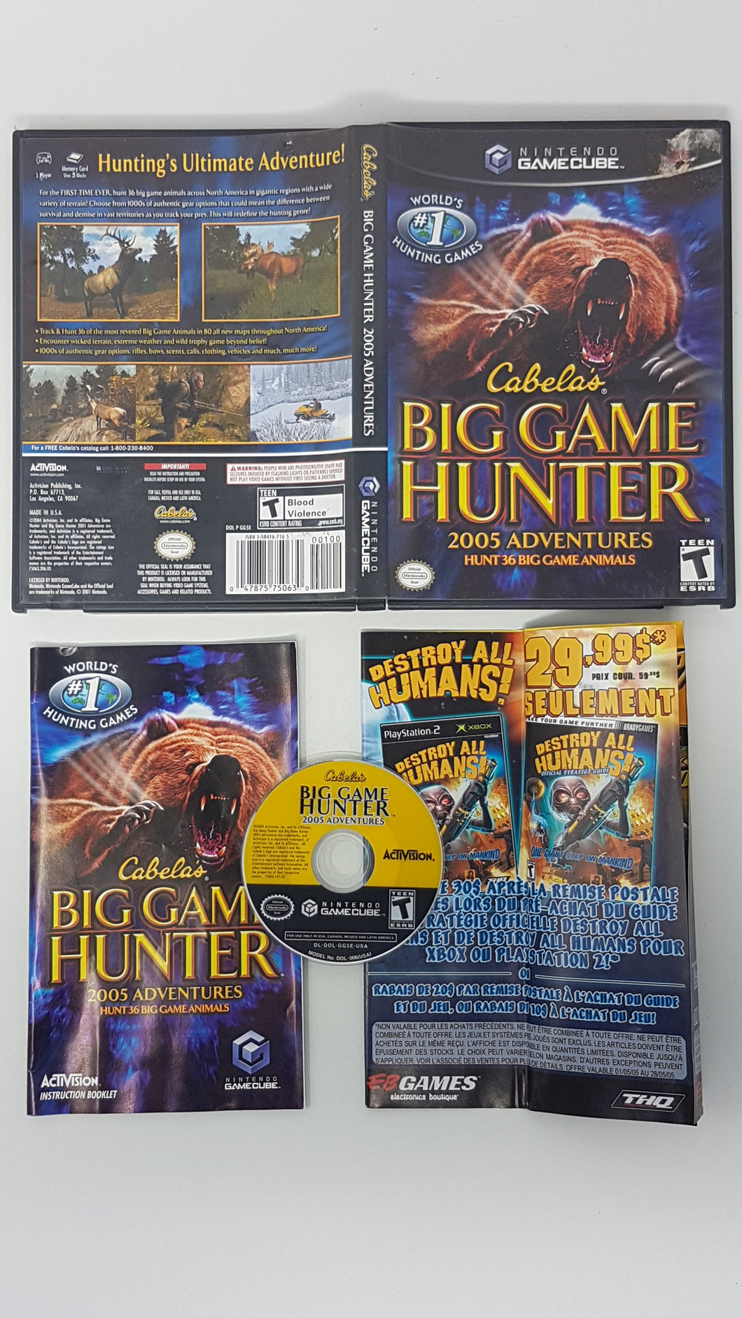 Cabela's Big Game Hunter 2005 Adventures - Nintendo Gamecube