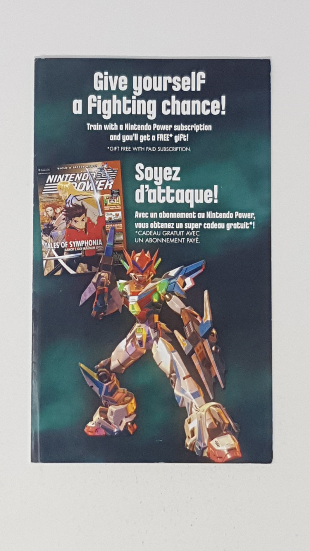 Custom Robo - Nintendo Power Subscription Insert - Nintendo GameCube