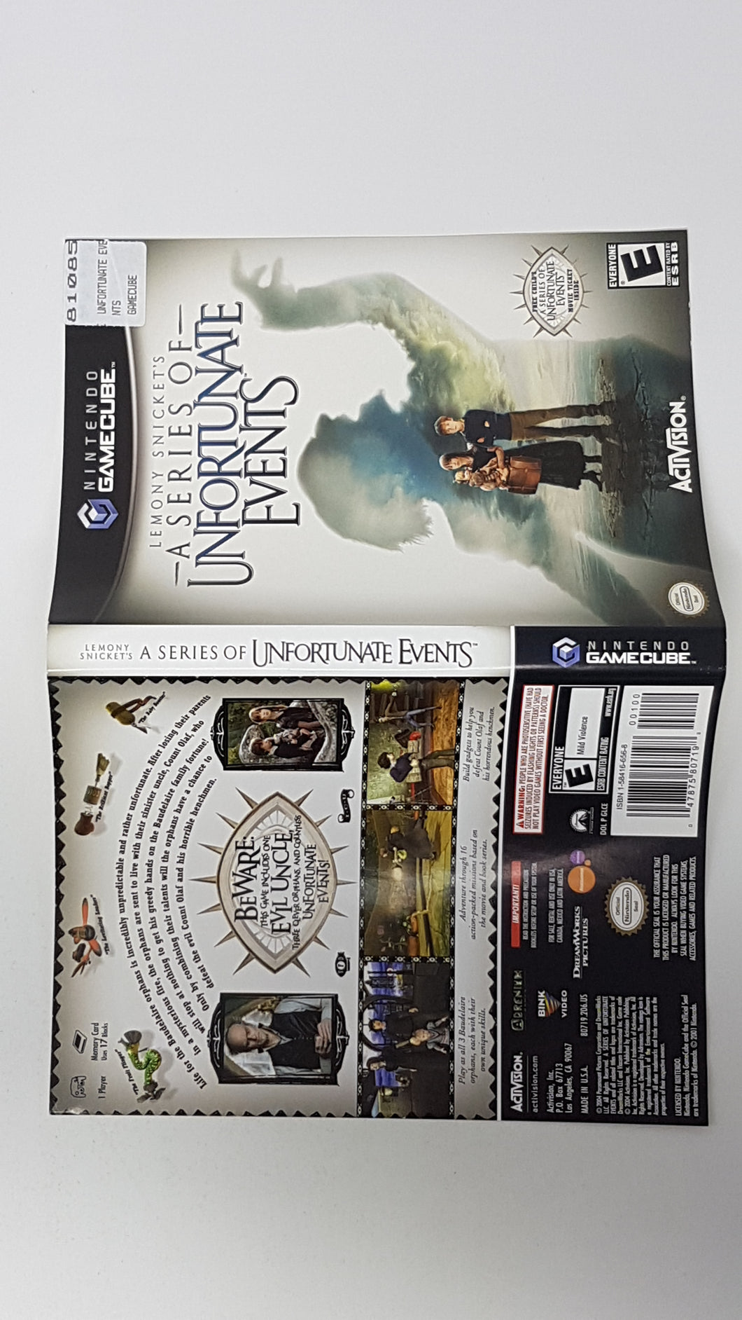 Lemony Snicket's A Series of Unfortunate Events [Couverture] - Nintendo GameCube