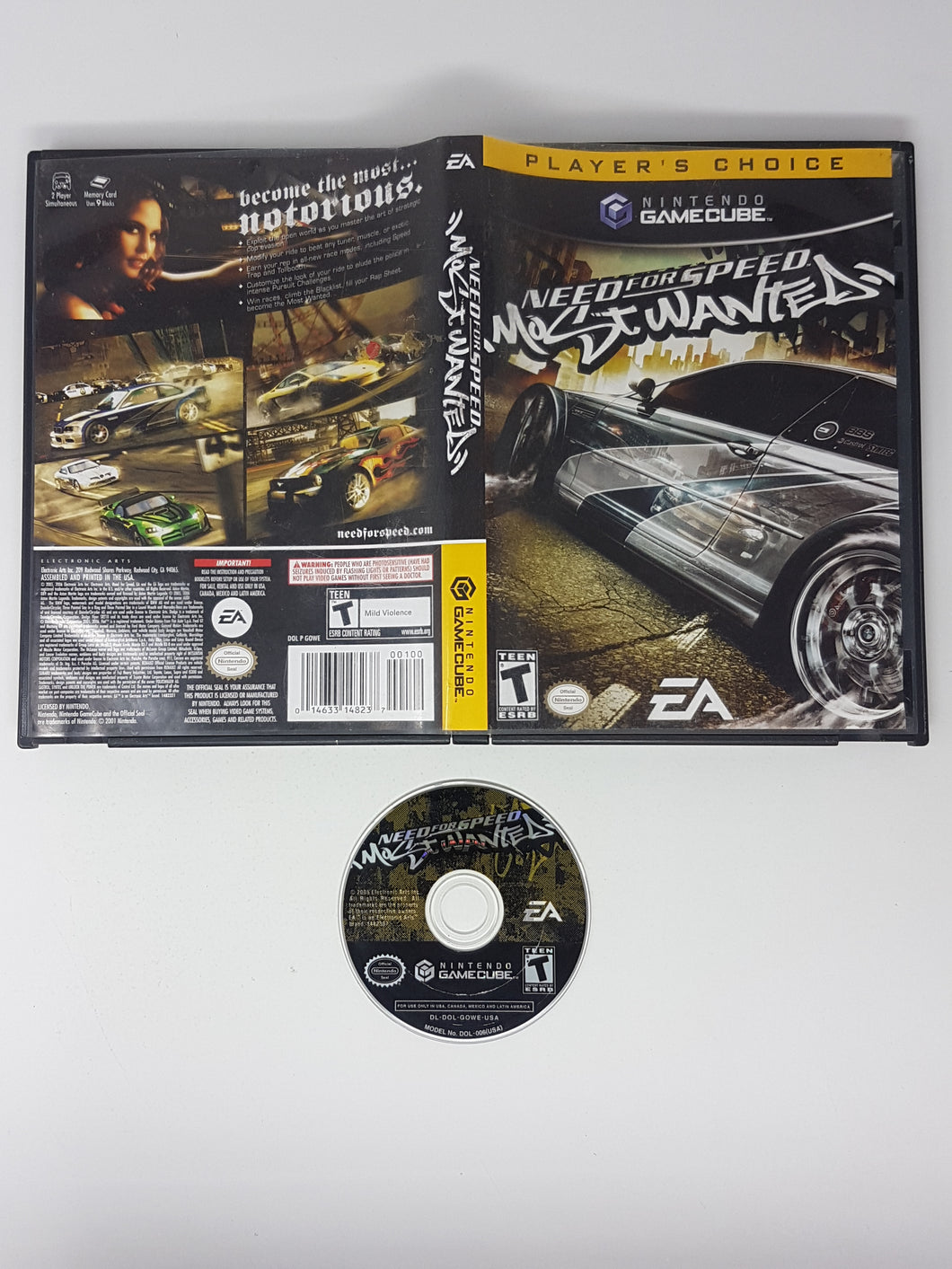 Need for Speed Most Wanted Players Choice - Nintendo GameCube