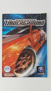 Need for Speed ​​Underground [manuel] - Nintendo GameCube