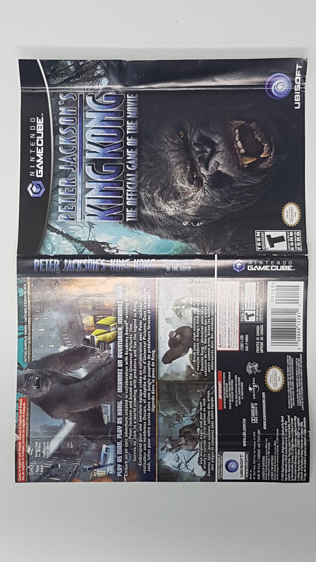 King Kong [Couverture] - Nintendo GameCube