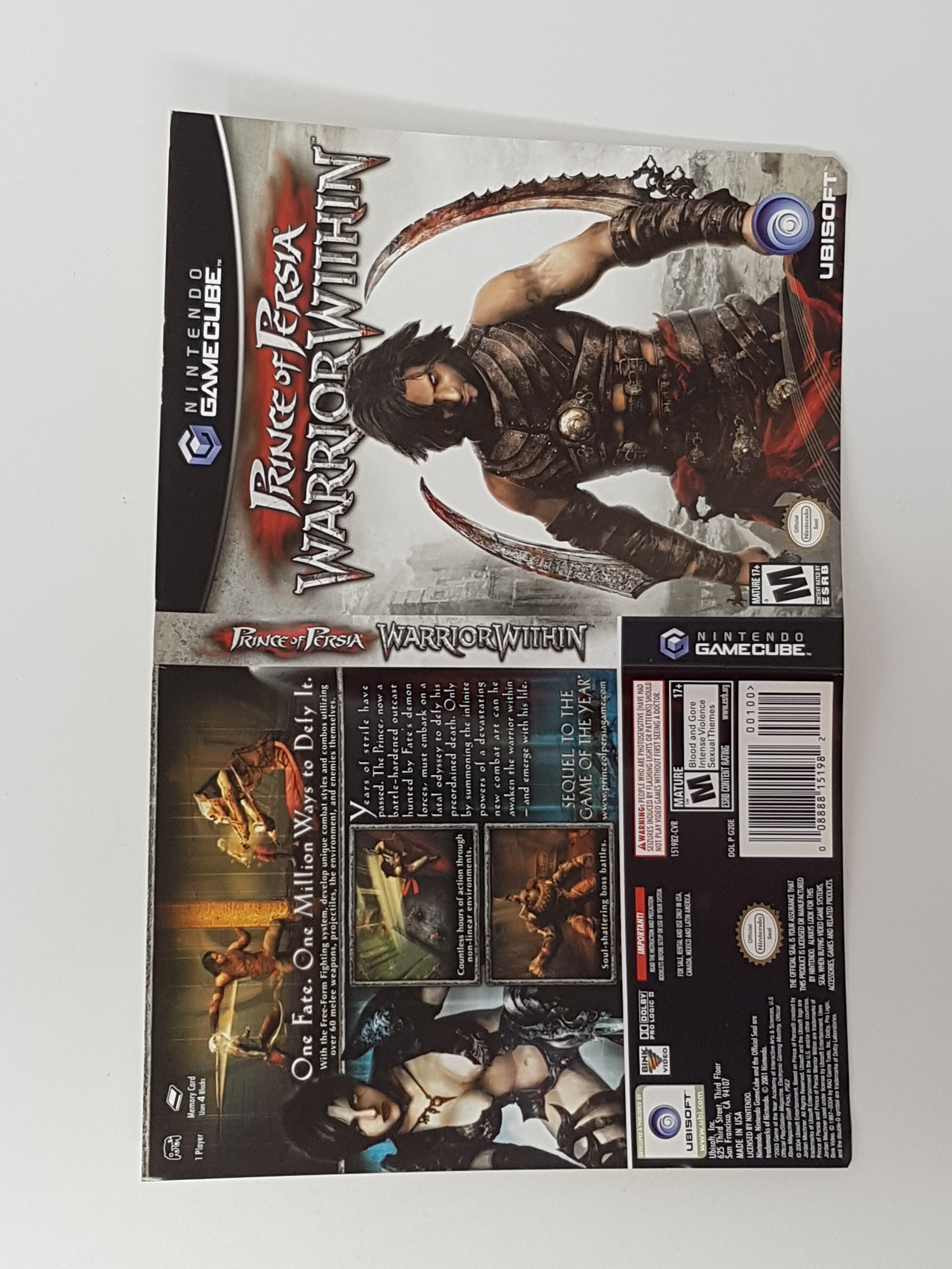 Prince Of Persia: Warrior Within (GC) - The Cover Project