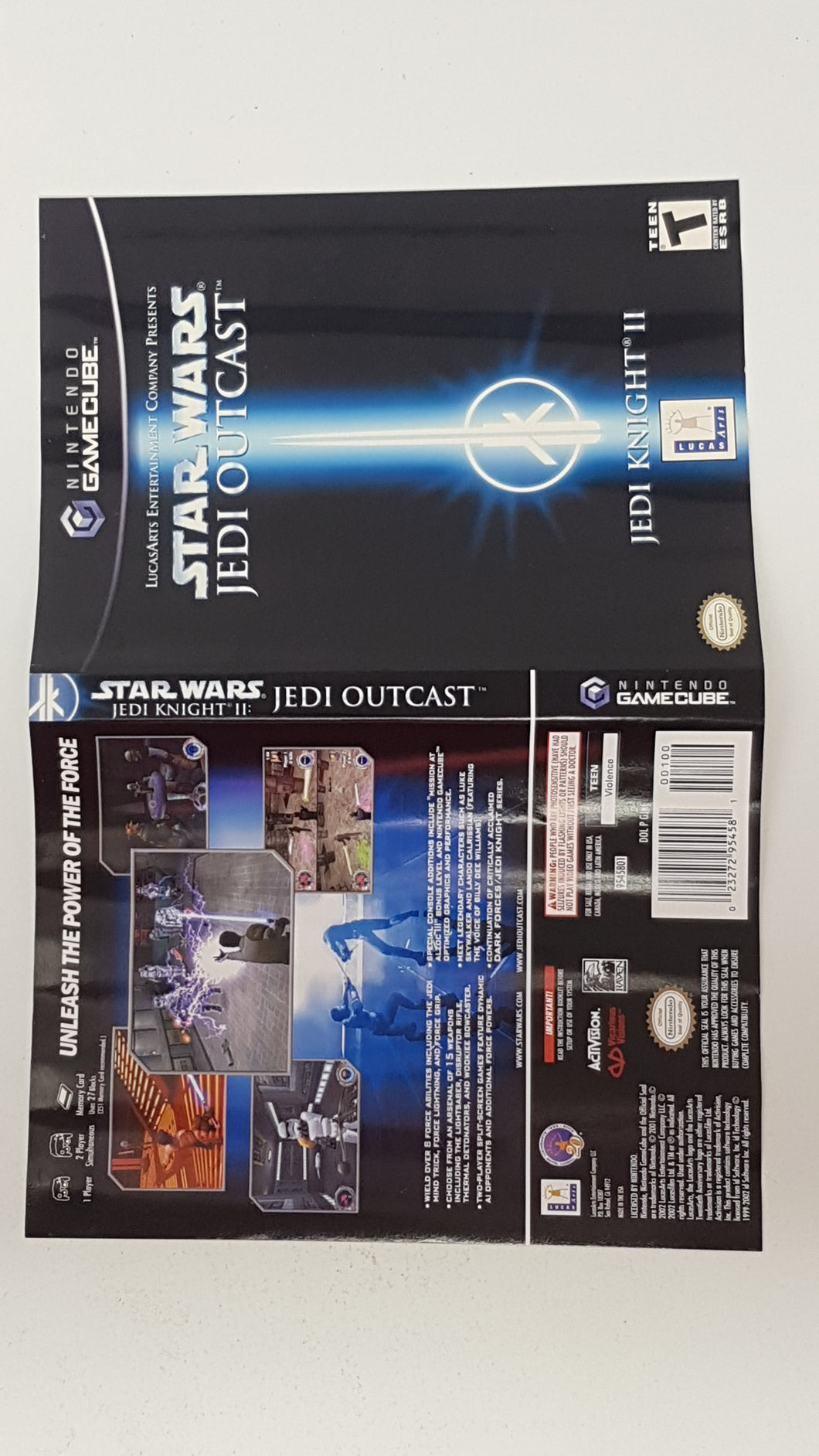 Star Wars Jedi Outcast [Couverture] - Nintendo GameCube