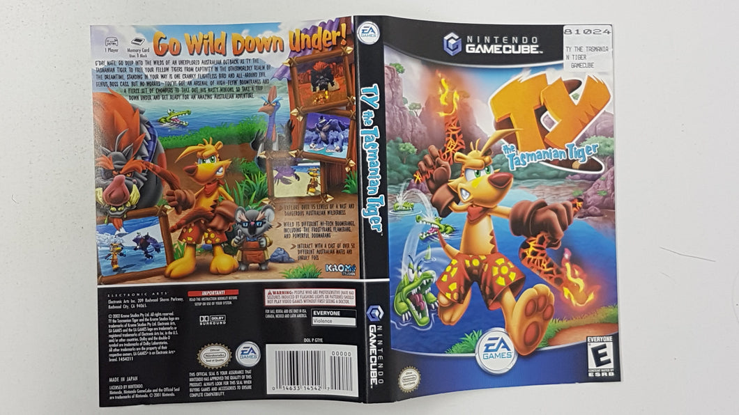 Ty the Tasmanian Tiger [Couverture] - Nintendo GameCube